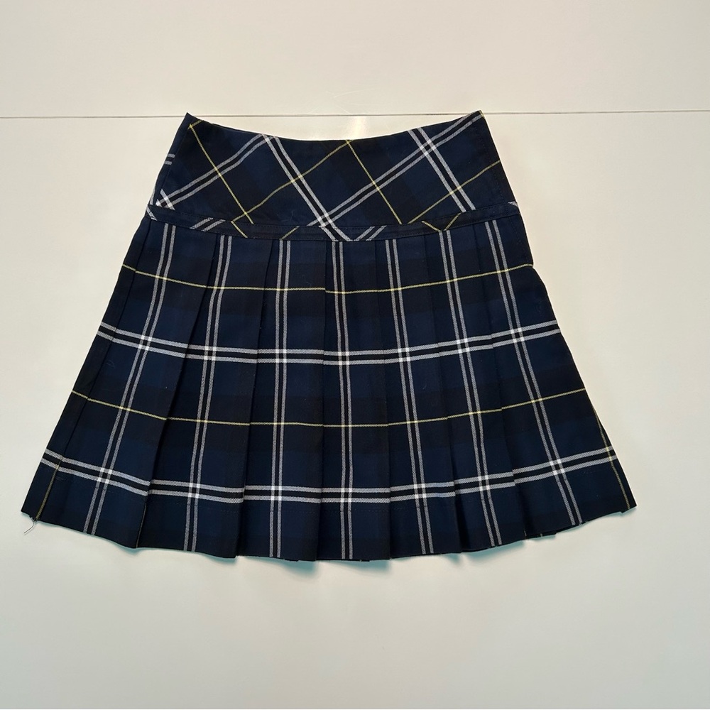 Plaid Navy Skirt